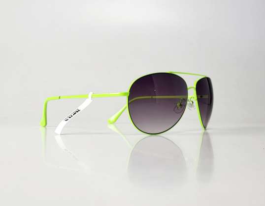 Неоново зелени авиаторски слънчеви очила TopTen SG14027UGRN