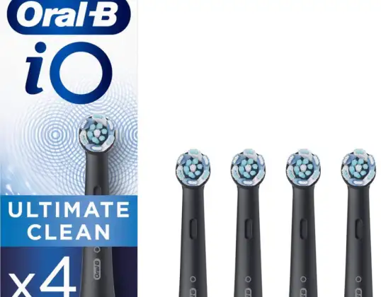 Oral-B iO Ultimate Clean - Bürstenköpfe - Schwarz - 4 Stück - Sale!
