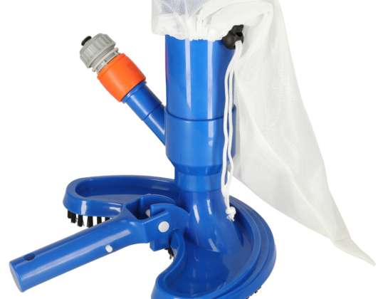 Pool vacuum cleaner pond bottom cleaning set with reusable bag