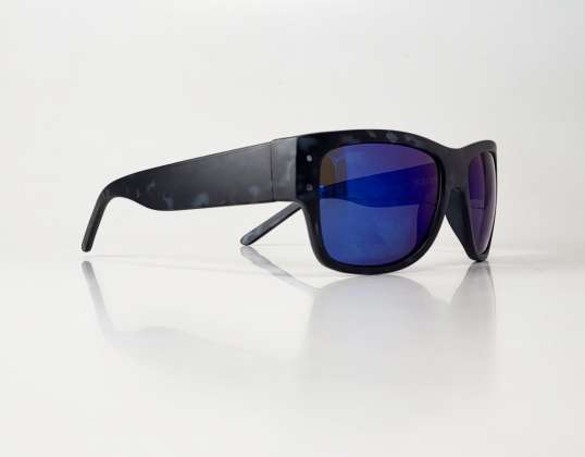 Melnas TopTen saulesbrilles ar caurspīdīgu kamuflāžas apdrukas rāmi SG14010UGR