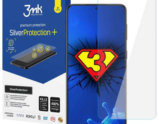 Silver Protection 3mk 7H Full Screen Antivirus Film voor Samsung G