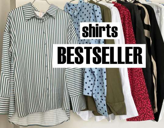 Най-продаваните дамски ризи с дълъг ръкав микс