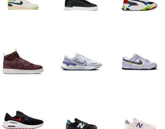 Puma, Nike, Erkekler ve Kadınlar için New Balance Spor Ayakkabı Karışımı