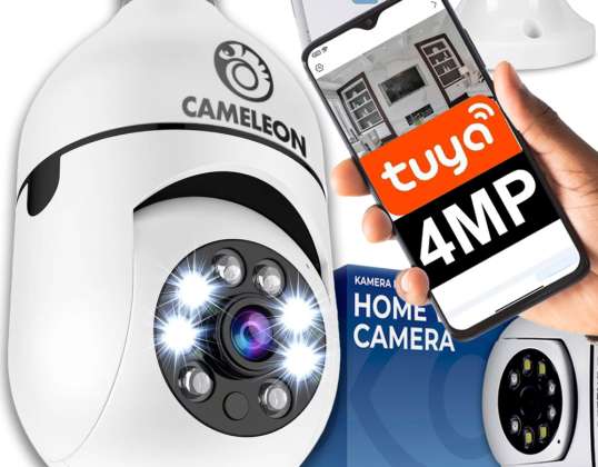 FORGÓ WiFi IP kamera felügyelet 360 izzóban izzó E27 FULL HD Tuya GA-M2061