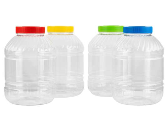 PET-plastburk för konserver gurkor tinkturer 10L blandade färger
