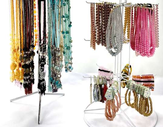 Hochwertiger Modeschmuck Elegante Halsketten, Armbänder, Ringe, verschiedene Modelle, Kiloware, für Wiederverkäufer, A-Ware