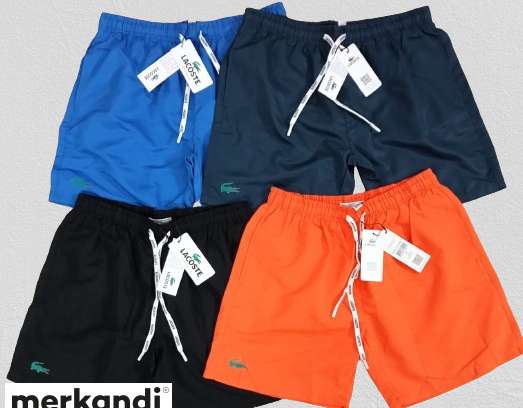 Lacoste swimming pool shorts in four colours and five sizes