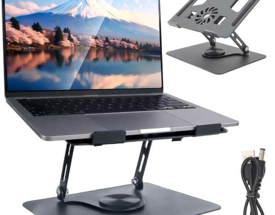 Podstawka stojak stolik pod laptopa 17.3&quot; regulowana 360 chłodząca skł