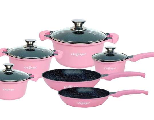 Cookware set Cast Alumínio 10-Piece Pan Pot set Cooking Pot set