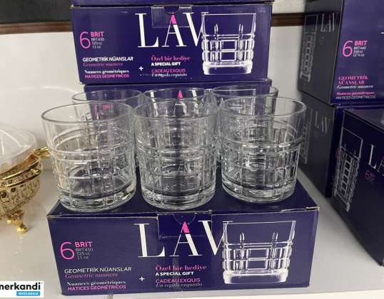 6 Drinking Glasses Set 325ml 6 Glasses Glass Water Lemonade Drinking Glasses
