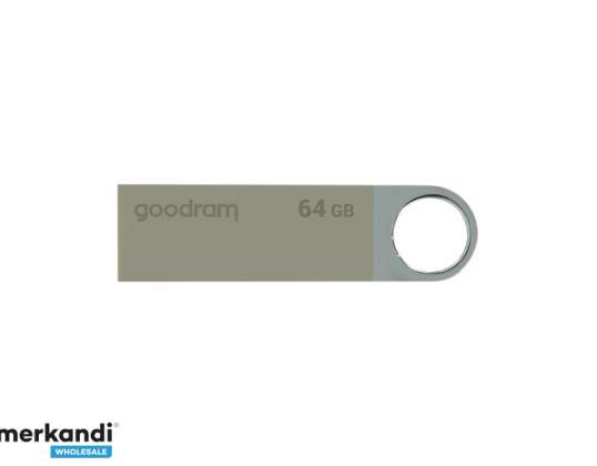 GOODRAM UUN2 USB 2.0 64GB Plata UUN2-0640S0R11