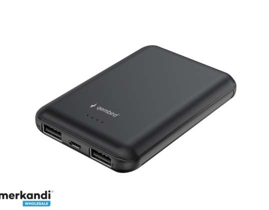 Gembird PB05-01 külső akkumulátor lítium-ion Li-Ion 5000 mAh Fekete PB05-01