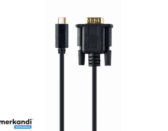 Adaptador CableXpert N-USB-C para VGA-M 2m b A-CM-VGAM-01