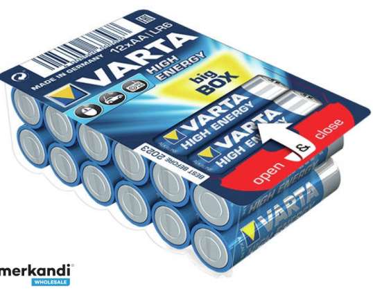 Varta Batterie Alk. Mignon AA LR06 1.5V Kutu (12&#39;li Paket) 04906301121