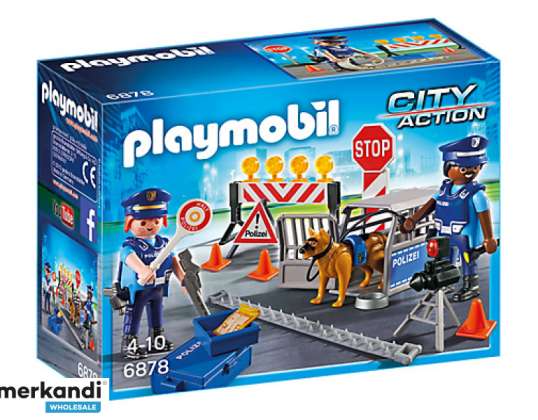 Playmobil City Action - policijas ceļu bloķēšana (6878)