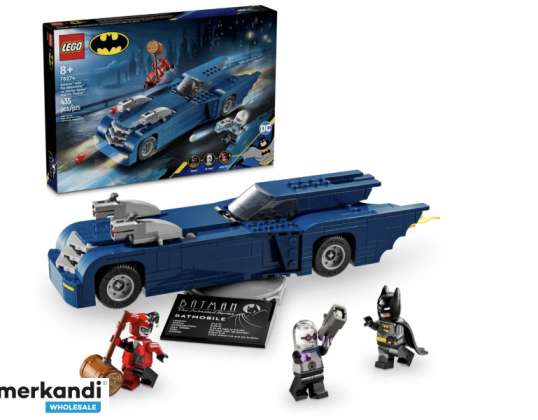 LEGO DC Super Heroes Batman in Batmobile contro Harley Quinn e Mr 76274