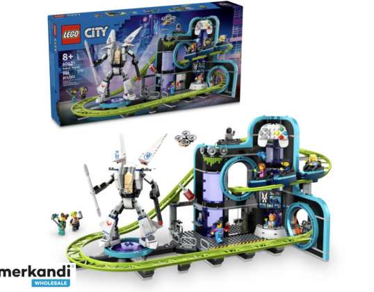 LEGO City   Achterbahn mit Roboter Mech  60421