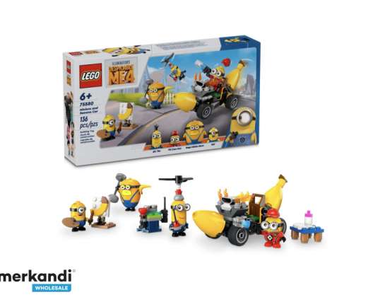 LEGO Minions un banānu automašīna 75580