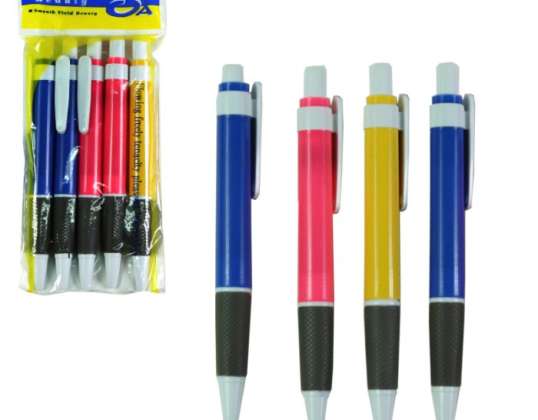 PENS FOR SCHOOL OF WORK 5 PCS PACKAGING SETS PLASTIC