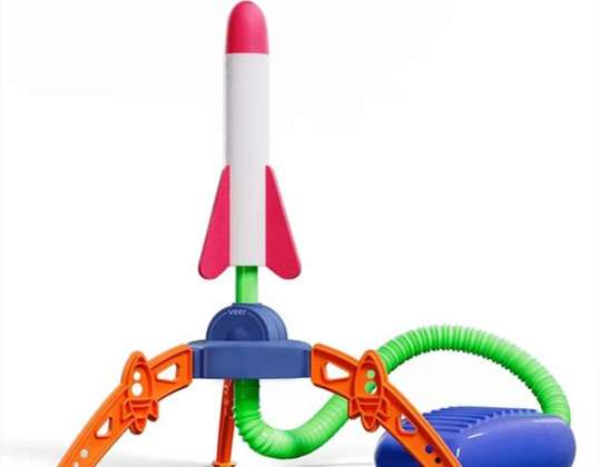 Launchy - Fod-stepping Rocket Toy- Rocket legetøj, Jump raket, Foot-powered raket