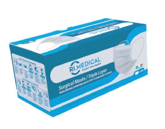 MASK CHIR II BLACK RIV 10PCS