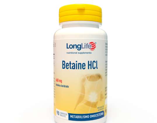 LONGLIFE BETAINE HCL 90CPR