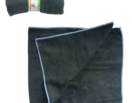 TOWELS TOWELS CLOTHS MICROFIBER CLOTHS BLACK 33 X 73 CM