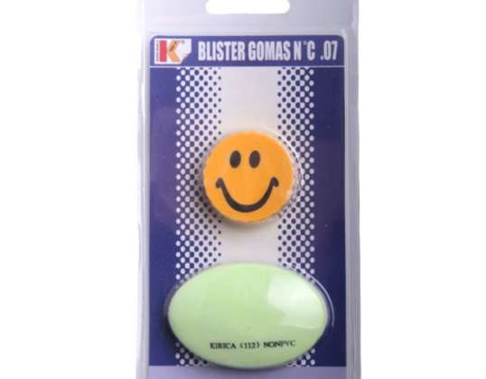 ERASERS FOR ERASING WIPING SET OF 2 PIECES FOR PENCIL AND PEN