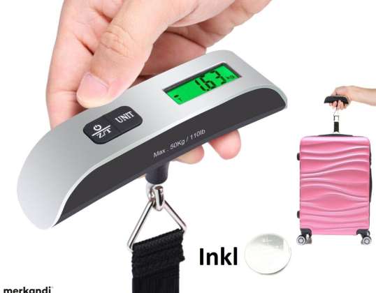 Digital LCD Luggage Scale incl. Battery Luggage Scale Hanging Scale Handheld Scale 50Kg