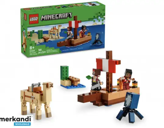 LEGO Minecraft pirātu kuģa ceļojums 21259