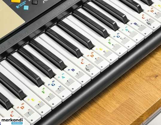 DA249 KEY MUSIC STICKERS FOR LEARNING TO PLAY