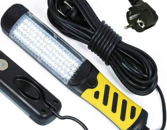 LED WORKSHOP FLASHLIGHT LAMP HOOK CABLE MAGNET ROTATING CAR