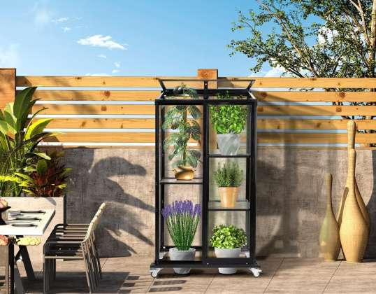 Balcony greenhouse with safety glass