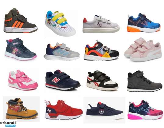 Sapatos Infantis Lot - Adidas / Puma / Kappa / NB / ... 255 pares