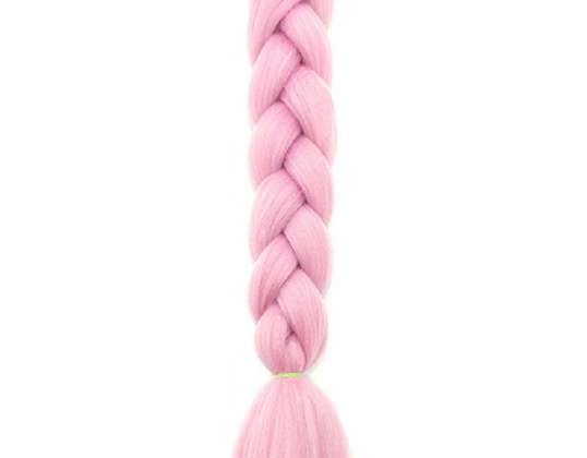 BRITISH Synthetic hair, colorful braids, dreadlocks, highlights, 60 CM PINK XJ4792
