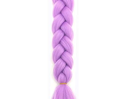 WARKOCZ Włosy syntetyczne kolorowe warkoczyki dredy pasemka 60 CM FIOLET XJ4618