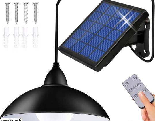 SOLAR GARDEN LED HANGING LAMP CHANDELIER WITH REMOTE CONTROL SENSOR