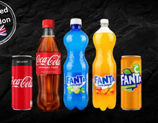 Coca-Cola, Fanta, Sprite 500ml, ukrán eredetű