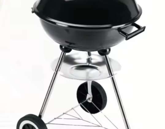 Hordozható és robusztus vízforraló grill (48 x 70 cm, fekete) grillezéshez, piknikhez és kerti grillhez a fantasztikus grillezéshez