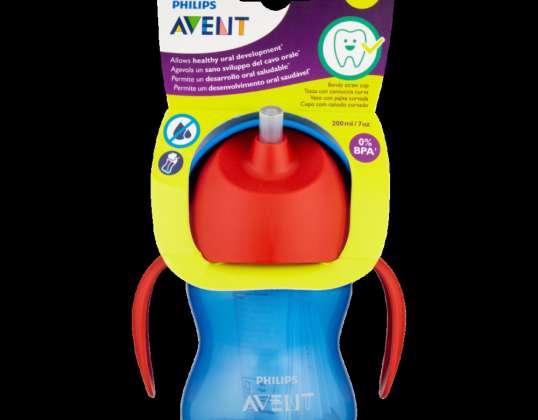 AVENT CUP W/STRAW M 200ML