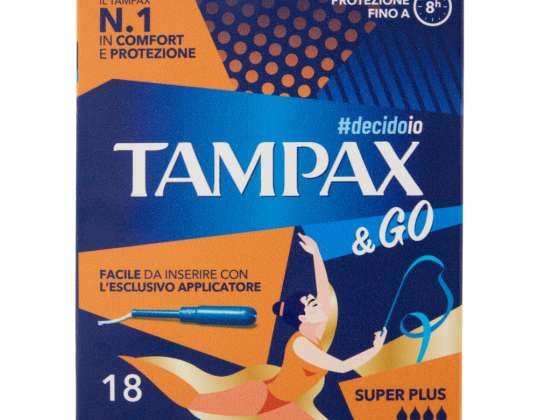 TAMPAX&amp;GO ASS. SUP. PLUS X18