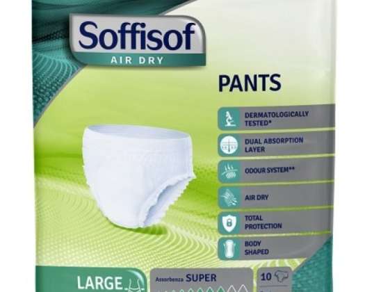 SOFFISOF AIR DRY PANTS SUPER L