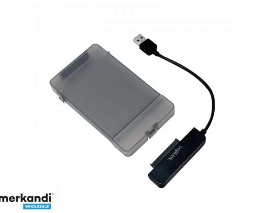 LogiLink USB 3.0 til 2 5 SATA-adapter med beskyttelsesdæksel