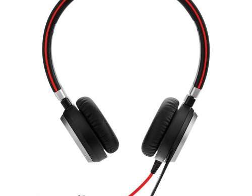 "Jabra Evolve 40 UC Stereo" ausinės su juodu mikrofonu