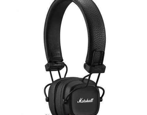 Marshall Major IV Bluetooth Wireless pe căști pentru urechi negre