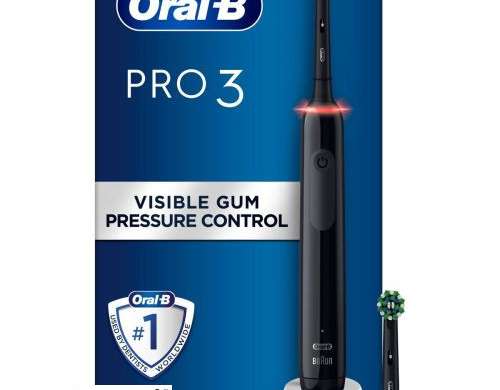 Oral B Electric Toothbrush Cross Action Pro3 3400N Black EU