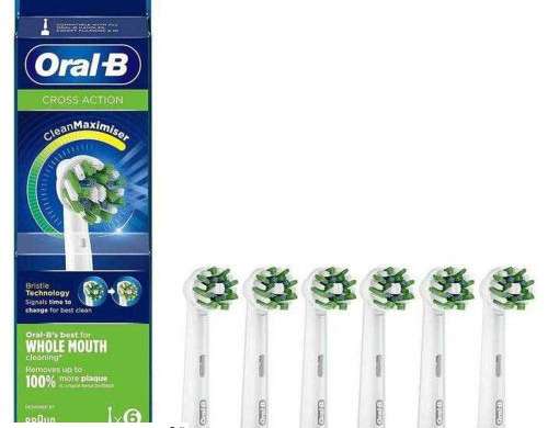 Oral B Electric Toothbrush Replacement Head CrossAction EB50 6  6pcs