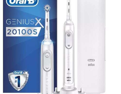 Cepillo de dientes eléctrico Oral B Genius X 20100S Sensi UltraThin White EU