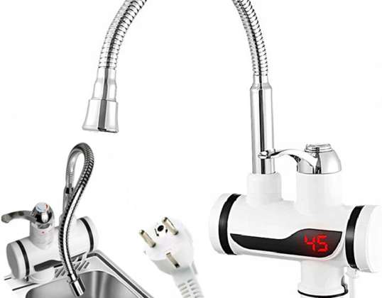 ELECTRIC INSTANTANEOUS WATER HEATER WITH LCD DISPLAY WITH FAUCET