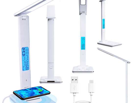 LED DESK LAMP WITH USB INDUCTIVE CHARGER SCHOOL LAMP